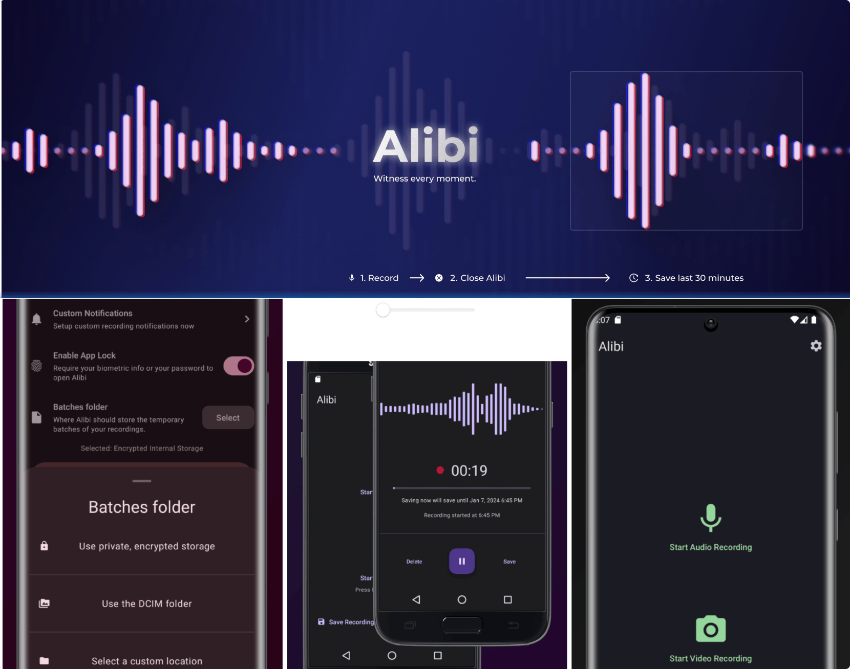 Alibi ：开源Android录制神器，随身的记录仪