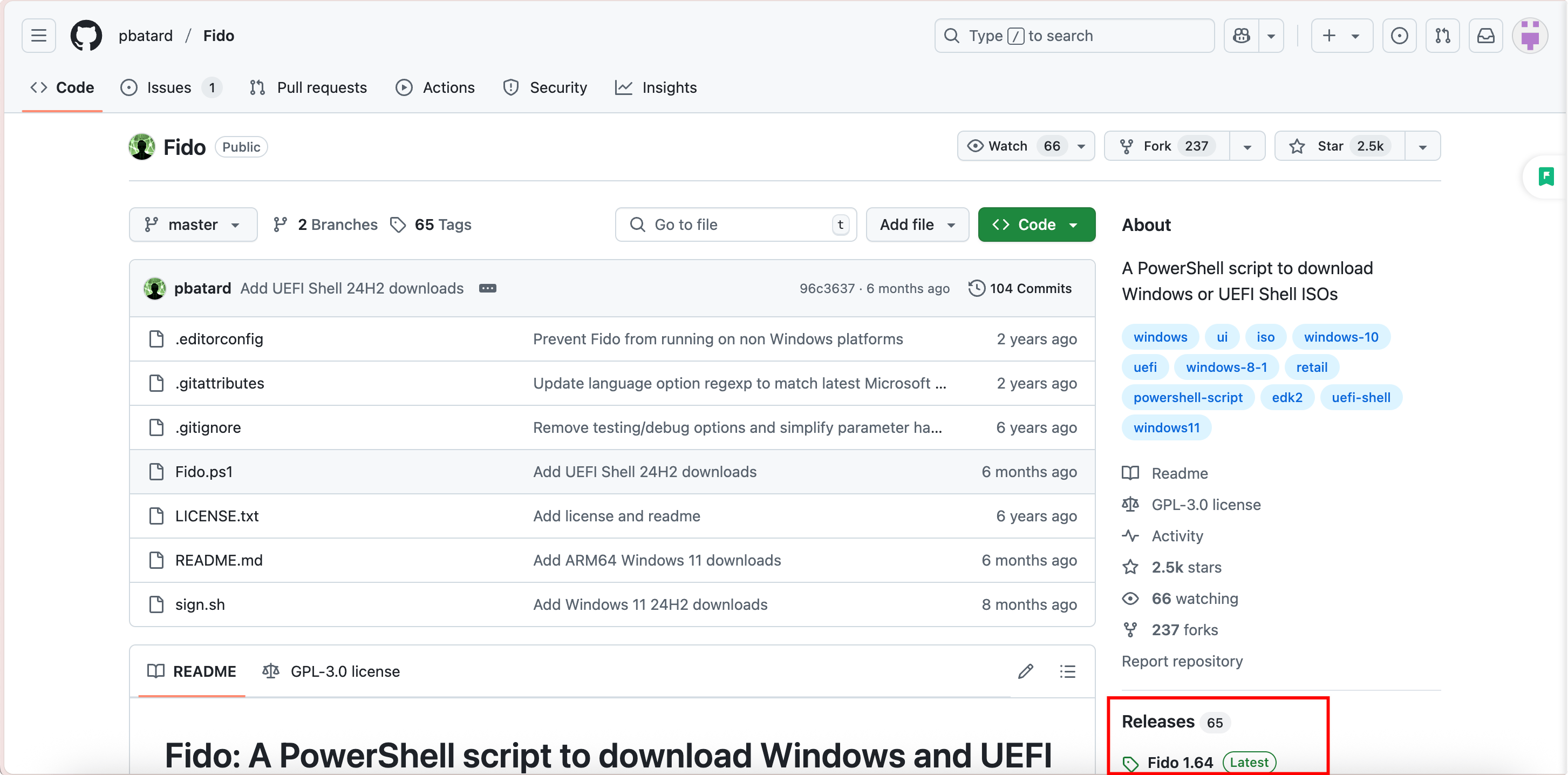 Fido:用于下载 Windows 和 UEFI Shell ISO 的 PowerShell 脚本