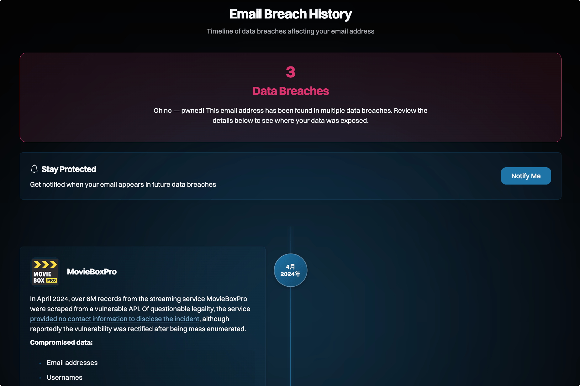 Have I Been Pwned:一个收录5亿个各类安全事件中被泄露用户密码的网站,在线检测你的密码是否被泄露