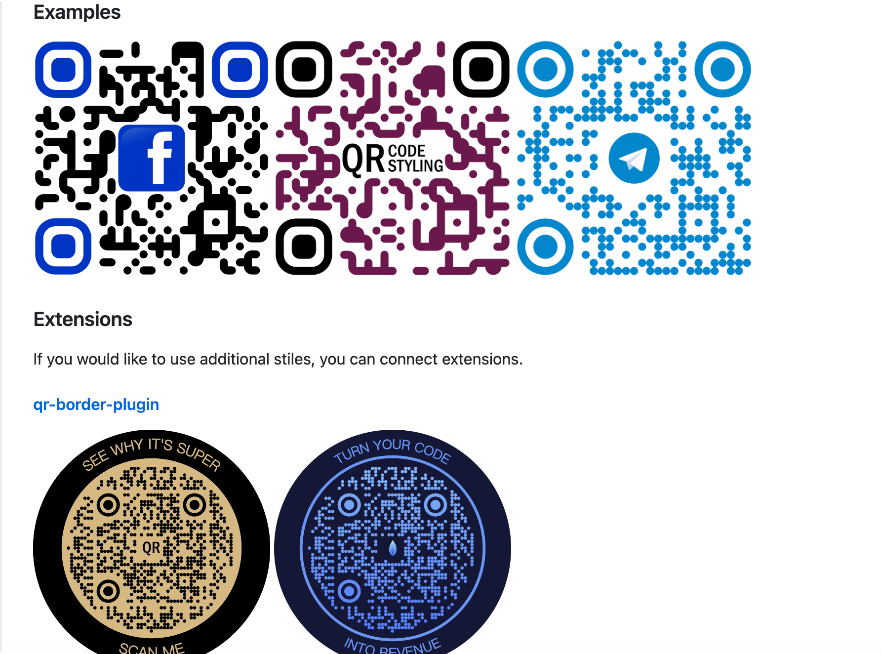 QR Code Styling:多种风格二维码生成器,支持自定义参数,免费开源
