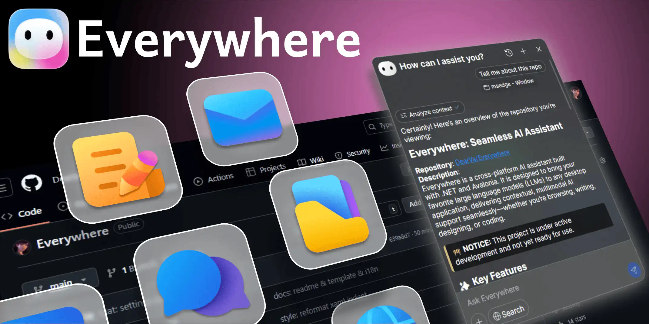 Everywhere:适用于桌面的上下文感知 AI 助手,智能响应,无缝集成多个 LLM 和 MCP 工具