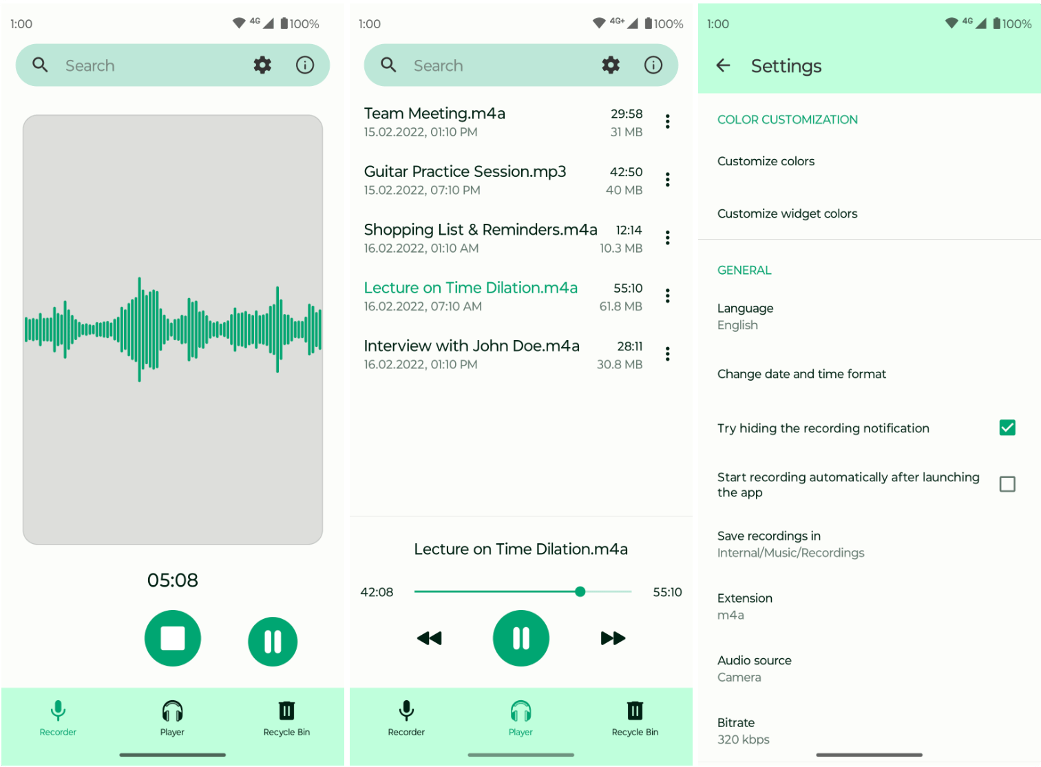 Fossify Voice Recorder:开源安卓录音软件,离线录音,完全免费