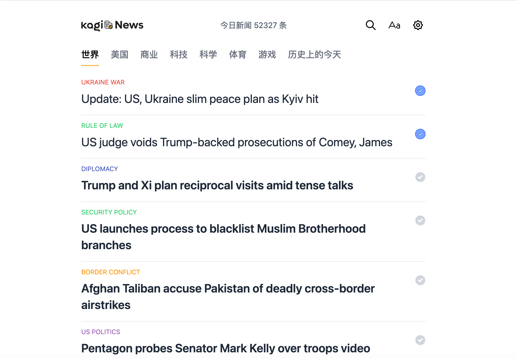 Kagi News：将全球数千家新闻来源提炼成一份完美的每日简报，只需 5 分钟，即可获得所有重要观点