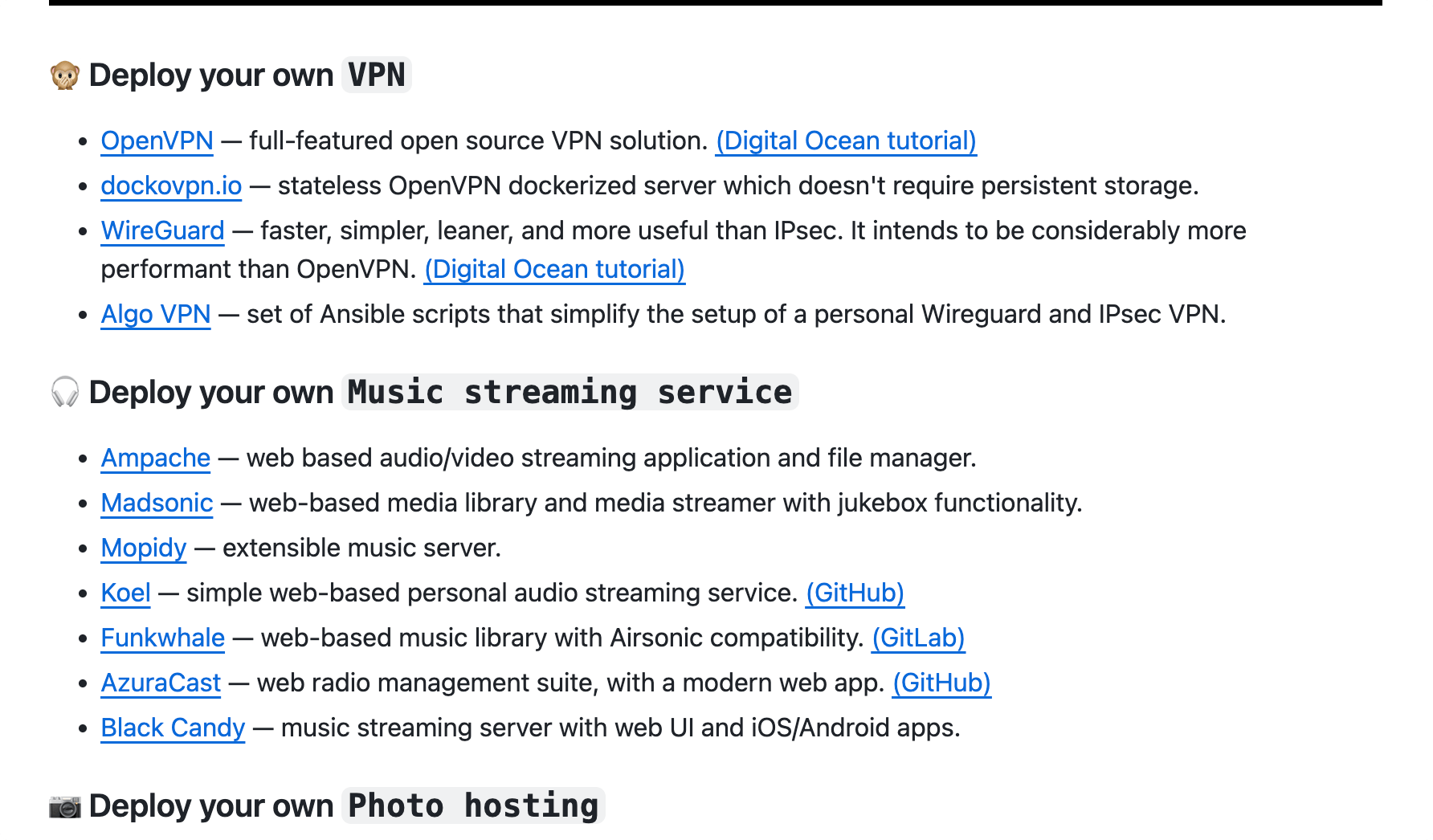 deploy-your-own-saas：部署个人saas，30+开源项目清单，涵盖记账工具、笔记软件、照片管理等