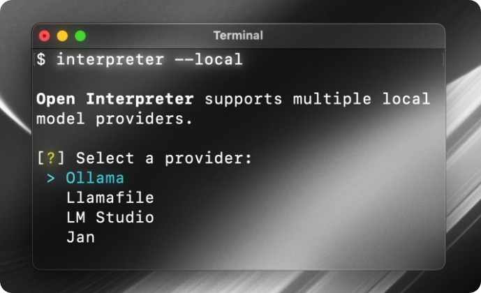  Open Interpreter，让AI语言模型在您的计算机上运行代码。实现本地AI控制和交互
