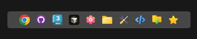 Clink-一个纯粹的仿 MAC DOCK 的 快速启动栏应用，小巧简单，免费无广告